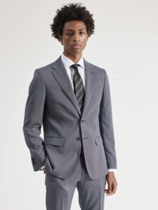 PuroEgo Traje 2 Piezas Gris Estructura Slim Fit