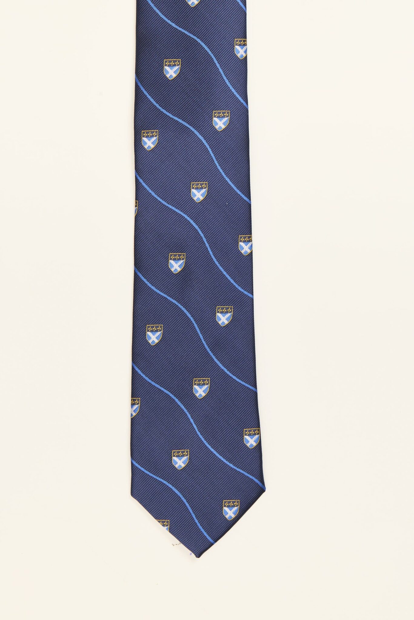 CORBATA ESCUDOS ONDAS MARINO