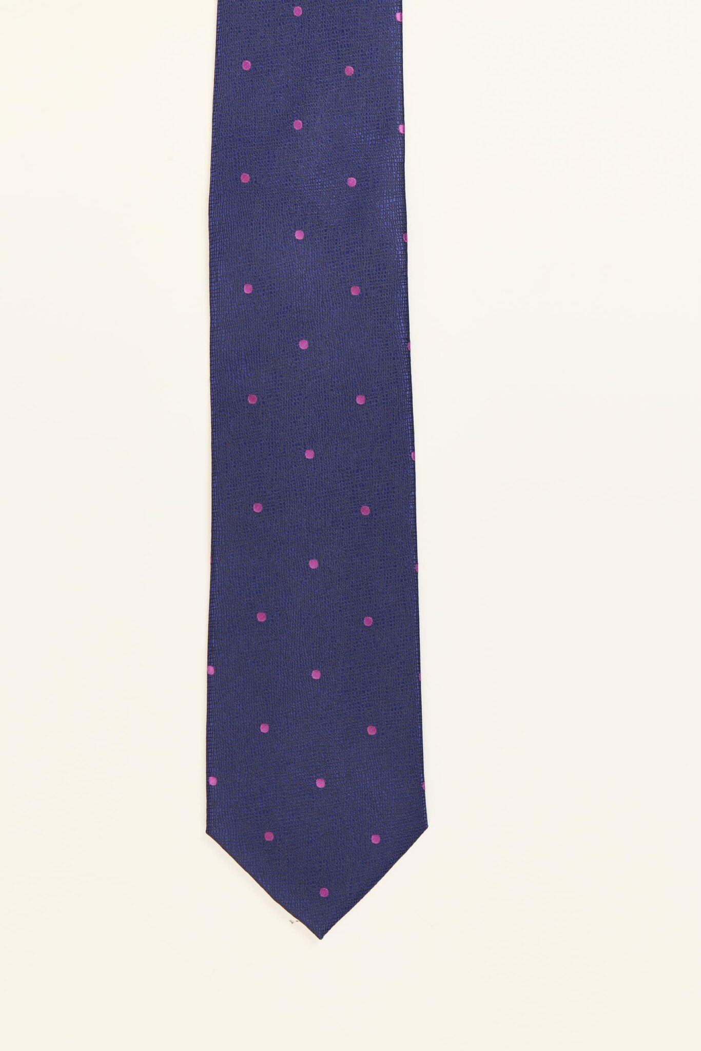 CORBATA LUNARES AZUL TINTA