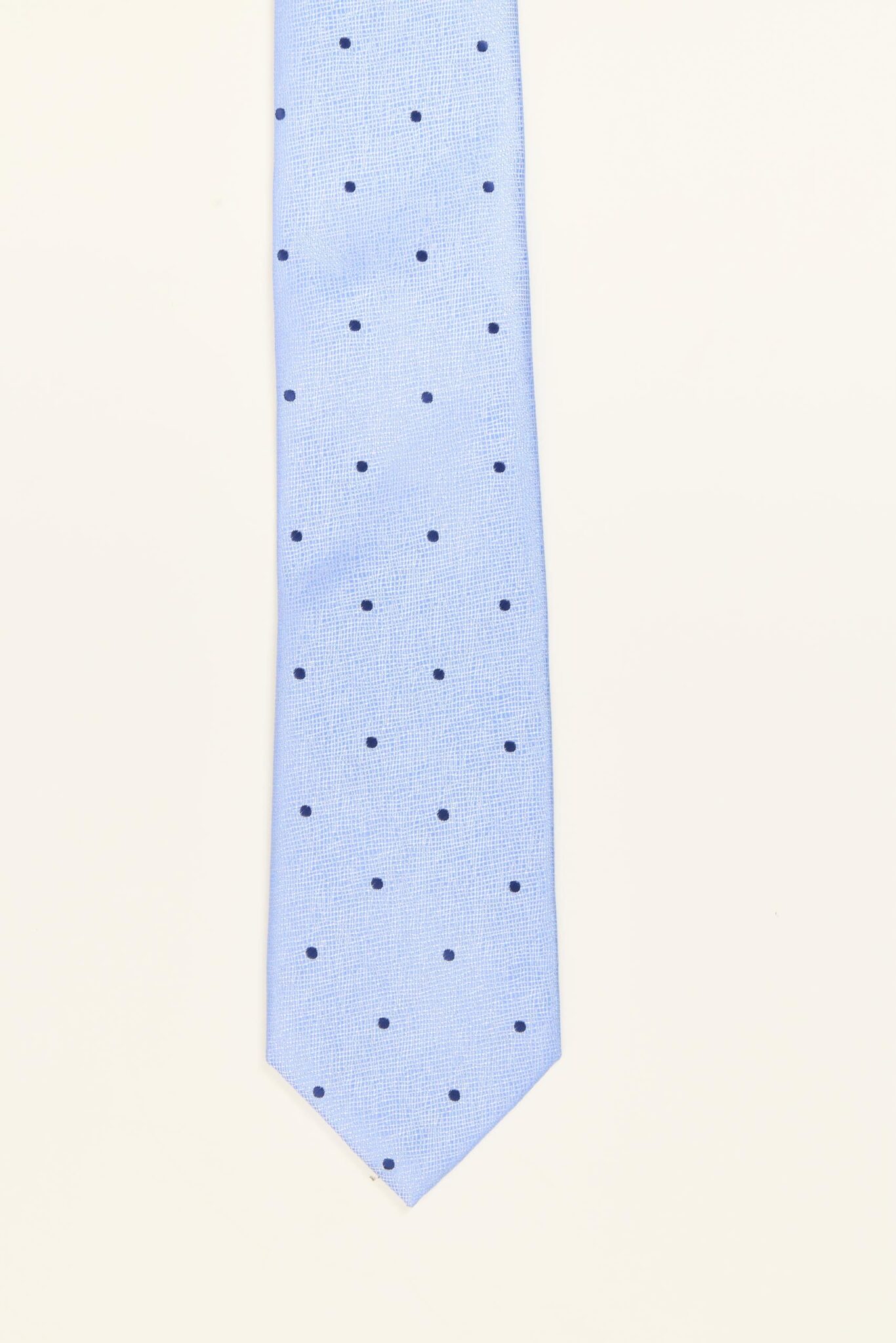 CORBATA LUNARES AZUL CELESTE