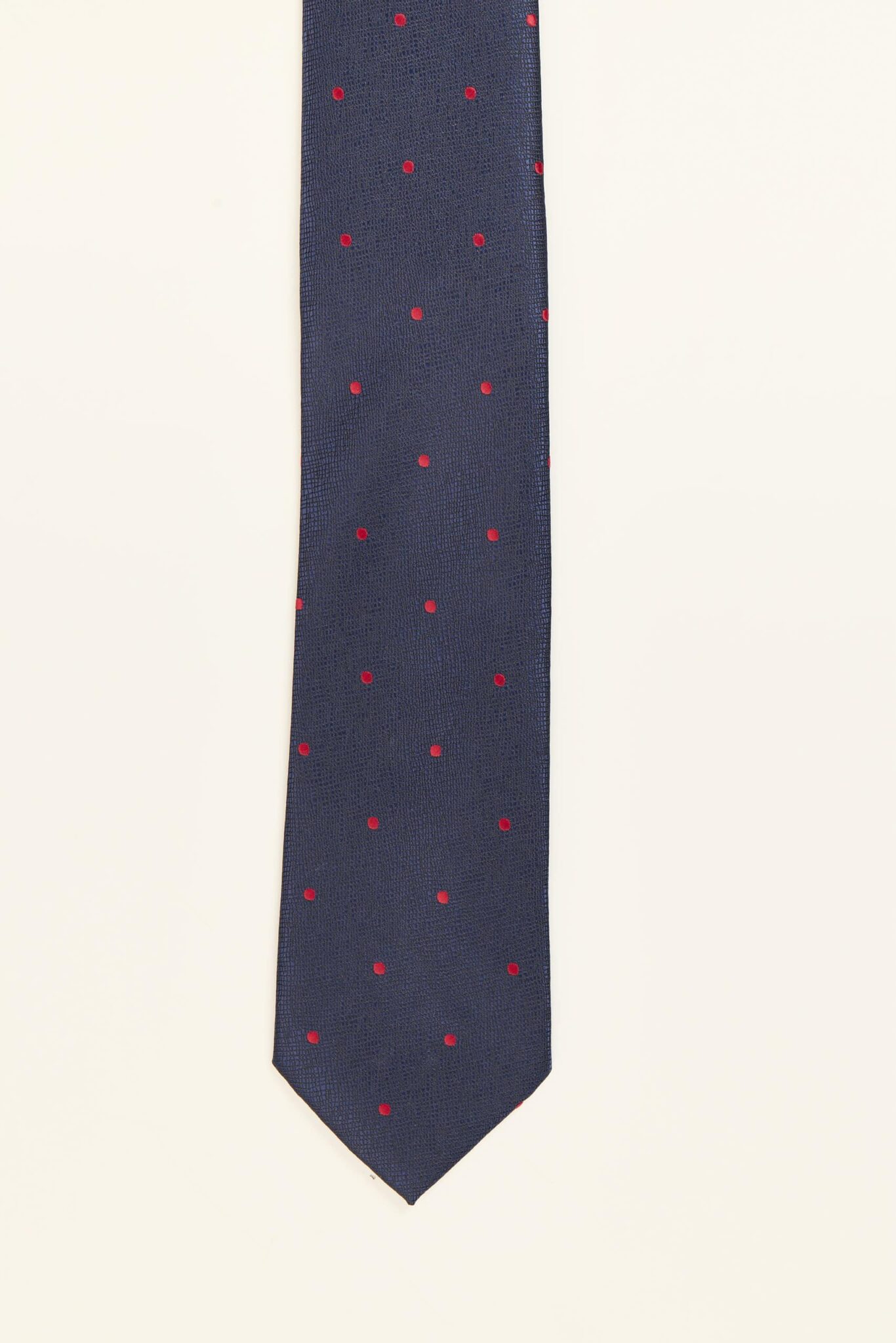 CORBATA LUNARES AZUL TINTA