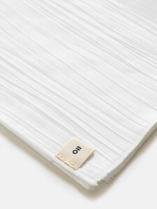 PuroEgo Pañuelo de Bolsillo Plisado Blanco