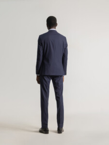 TRAJE MICROPUNTO MARINO — vista 4