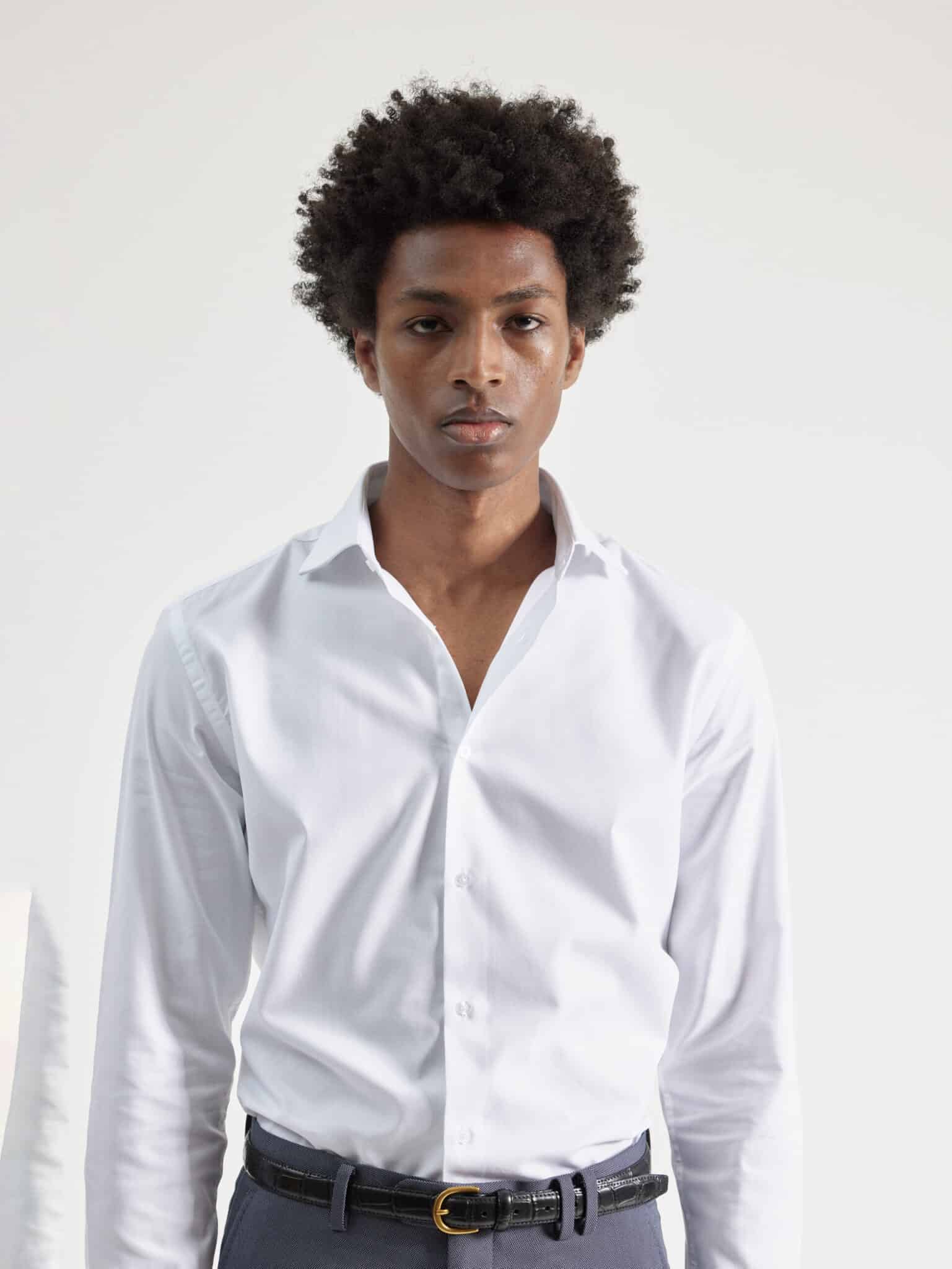 PuroEgo Camisa Vestir Lisa Blanca Regular Fit