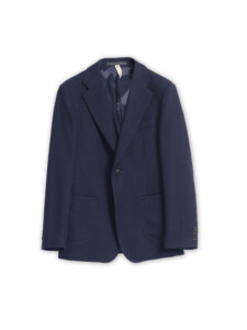 PuroEgo Chaqueta Azul Marino Estructurada Textura Panal
