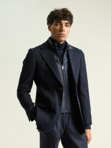 PuroEgo Chaqueta Azul Marino con Chaleco Desmontable