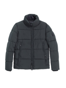 PuroEgo Parka Acolchada Verde Oscuro Cuello Alto