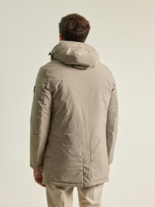 PuroEgo Parka Acolchada Beige con Capucha