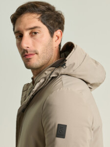 PuroEgo Parka Acolchada Beige con Capucha