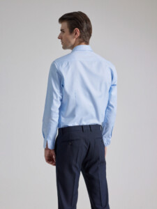 PuroEgo Camisa Twill Vestir Celeste Slim Fit
