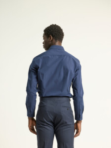 PuroEgo Camisa Popelín Marino Regular Fit