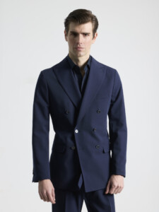 PuroEgo Traje 2 Piezas Cruzado Azul Marino