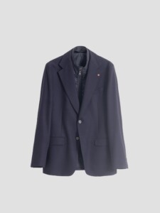 PuroEgo Americana Azul Petróleo Bielástica con Bib Interior — Hombre