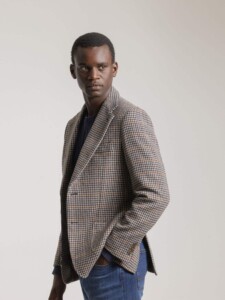 PuroEgo Americana Houndstooth Natural Camel — Hombre