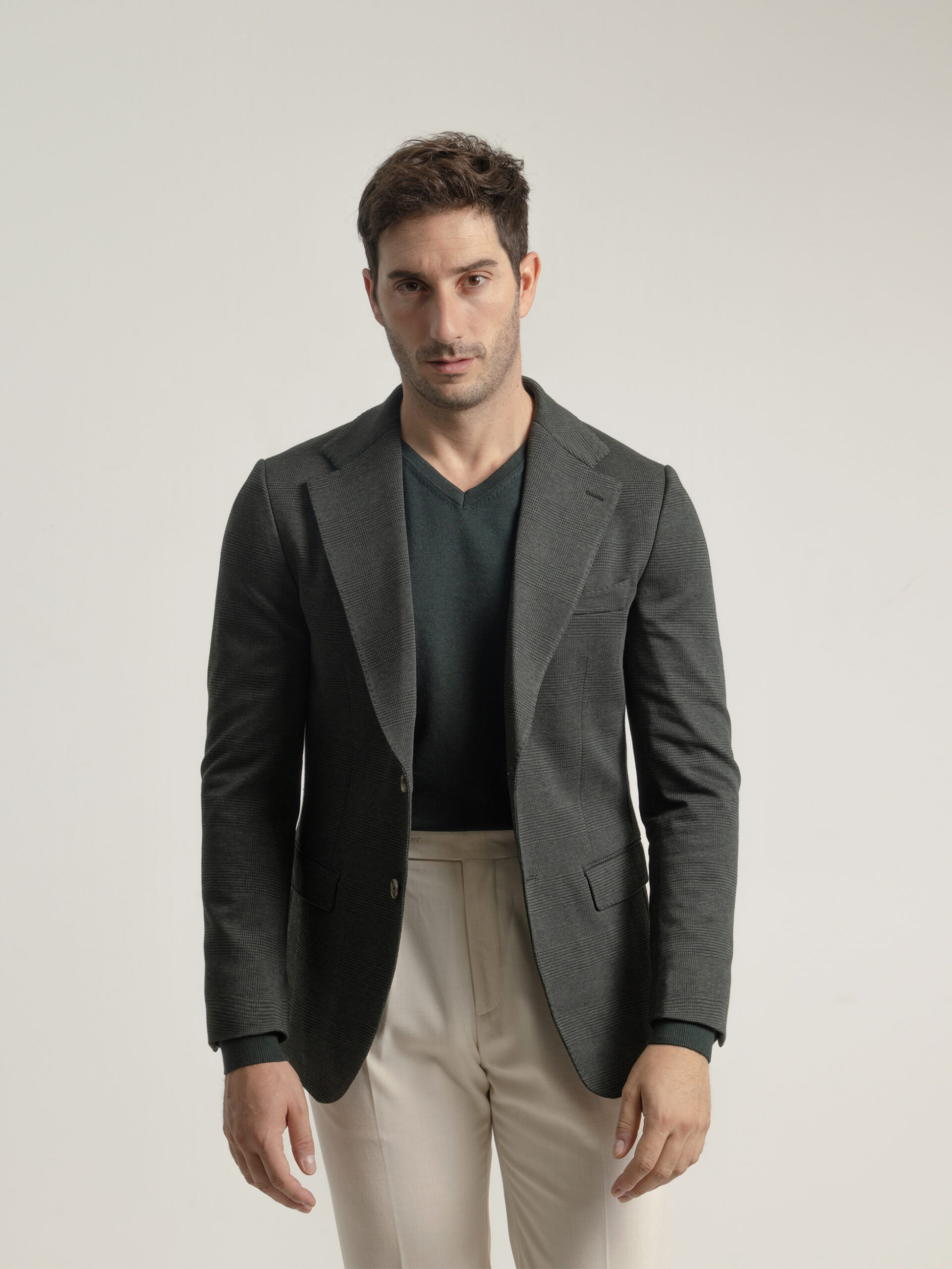 PuroEgo Americana Gris Príncipe de Gales — Hombre