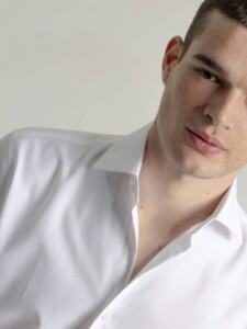 PuroEgo Camisa Blanca Cuello Italiano — Hombre