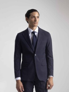 PuroEgo Traje 2 Piezas Azul Marino Cuadro Tonal — Hombre