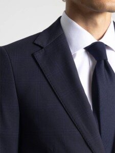PuroEgo Traje 2 Piezas Azul Marino Cuadro Tonal — Hombre