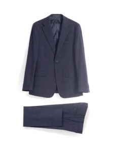 PuroEgo Traje 2 Piezas Azul Marino Cuadro Tonal — Hombre