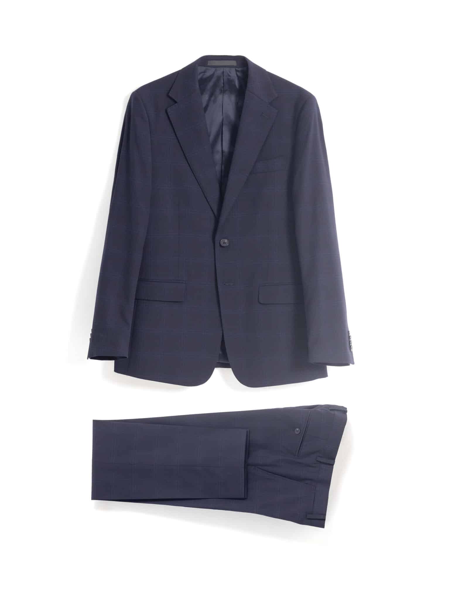 PuroEgo Traje 2 Piezas Azul Marino Cuadro Tonal — Hombre