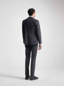 PuroEgo Traje 3 Piezas Gris Antracita Slim Fit — Hombre