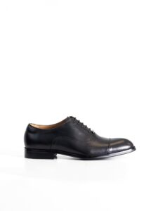 Zapato oxford negro de piel de vacuno PuroEgo, vista lateral