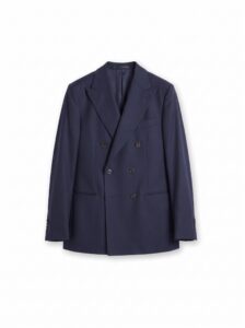 TRAJE 2 PIEZAS CRUZADO PANTALÓN GURKHA AZUL — vista 3