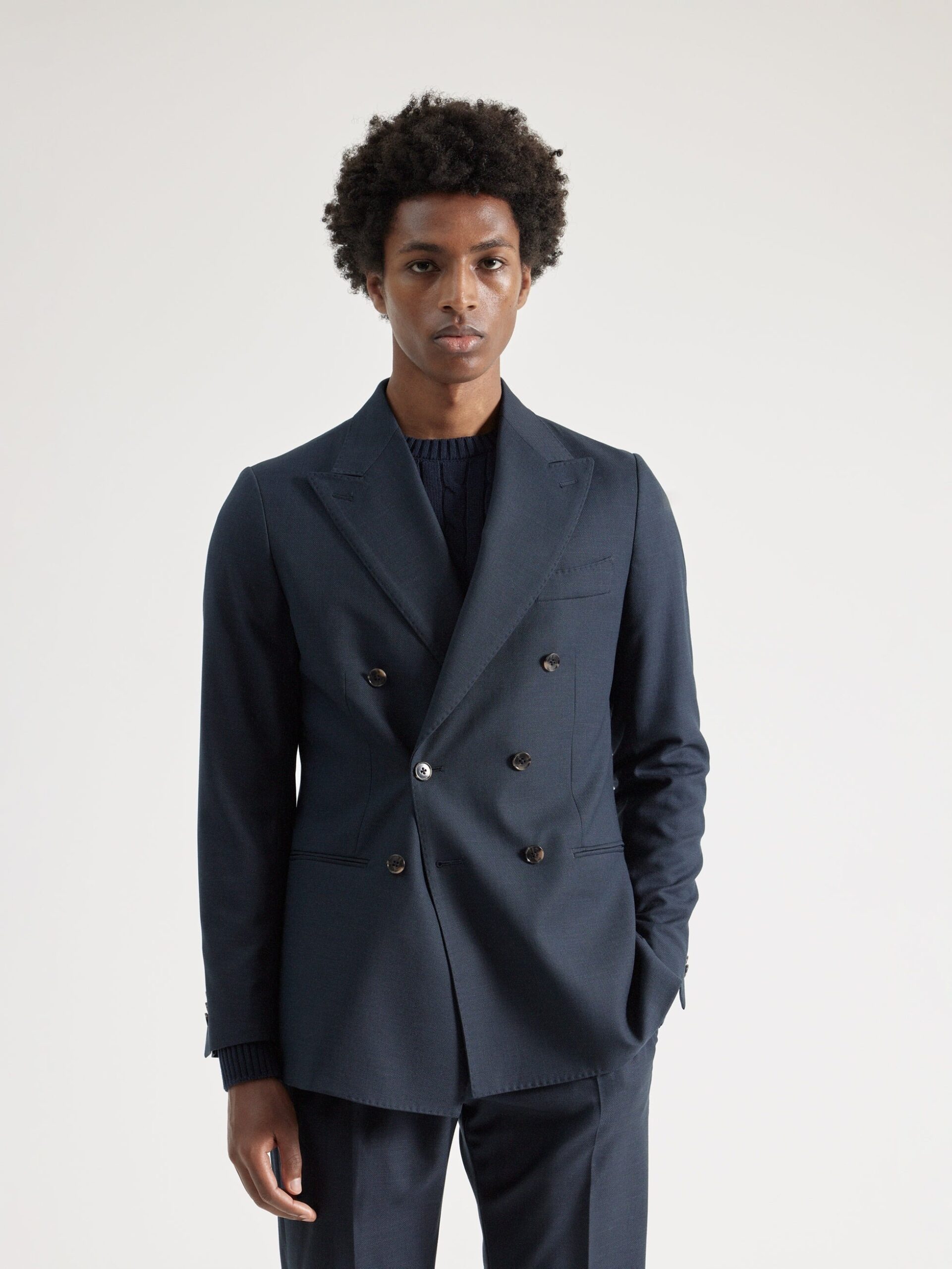 traje cruzado 6x2 azul · cuerpo entero