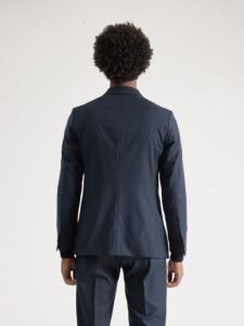 traje cruzado 6x2 azul · espalda