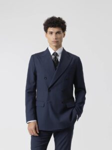 traje cruzado 6x2 azul marino · cuerpo entero