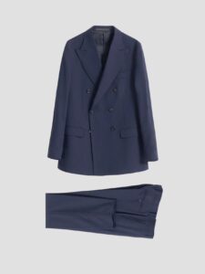 traje cruzado 6x2 azul marino · chaqueta y pantalon