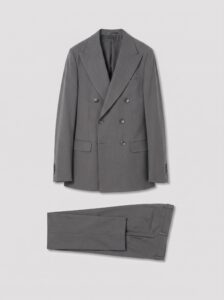 traje cruzado 6x2 gris non iron · chaqueta y pantalon