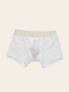 Boxer de algodón blanco de PuroEgo con cinturilla elástica