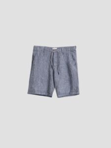 Short de lino azul de PuroEgo, completo