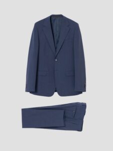 Traje azul niágara de dos piezas de PuroEgo, corte slim, completo