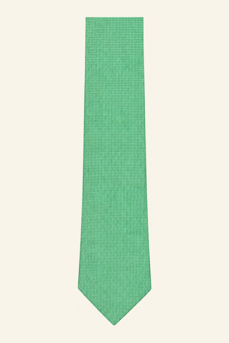 Corbata verde agua de PuroEgo, extendida
