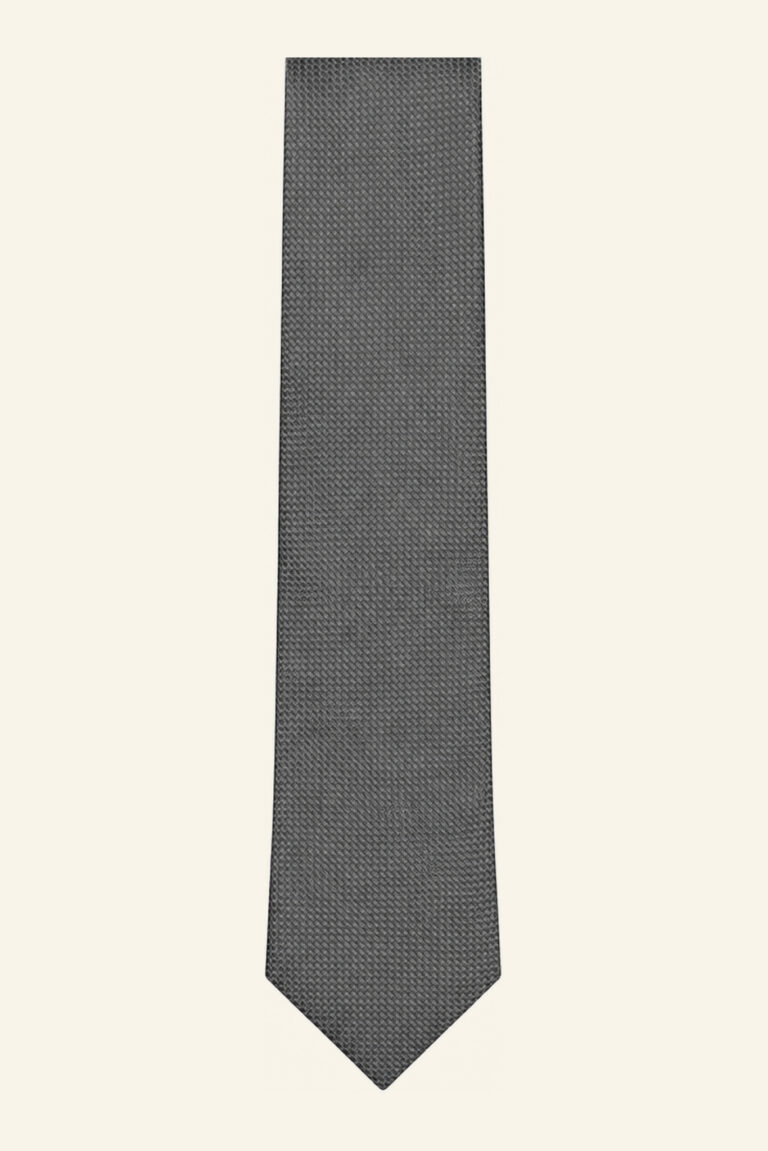 Corbata gris de PuroEgo, extendida