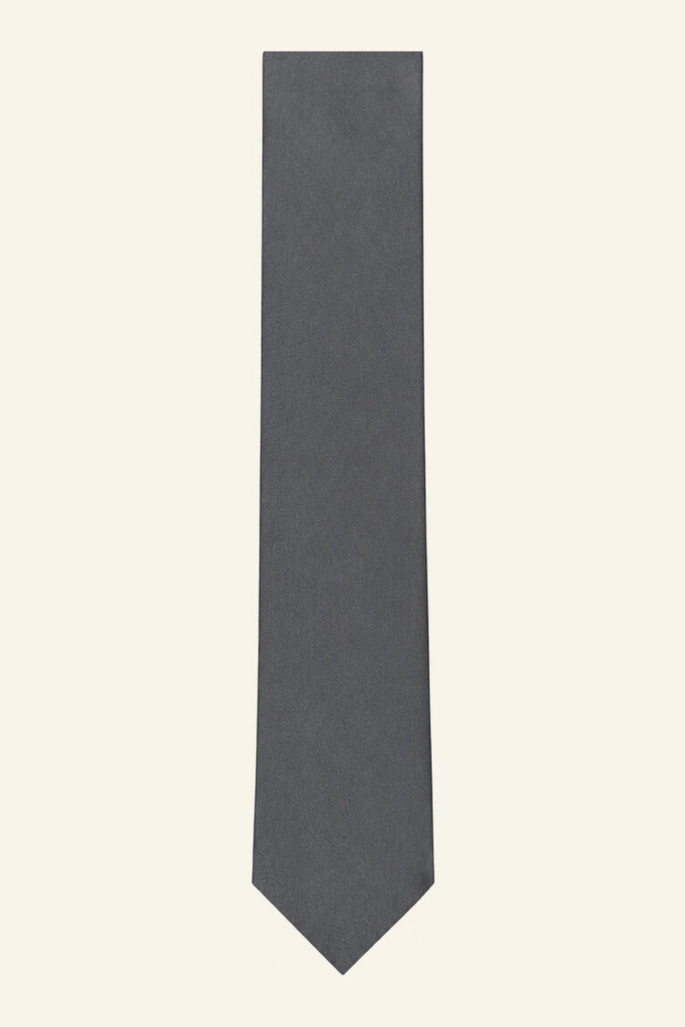 Corbata gris de PuroEgo, extendida